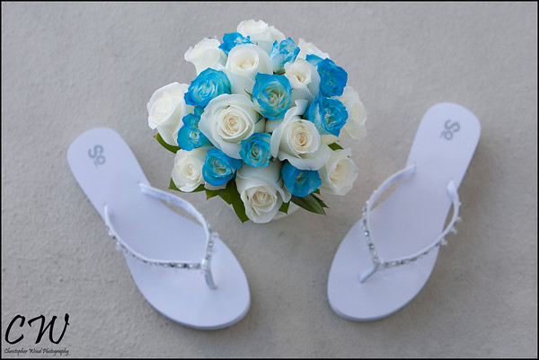 Bouquet and shoes