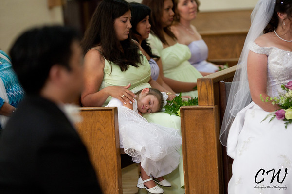 Wedding Ceremony Sleeping Girl